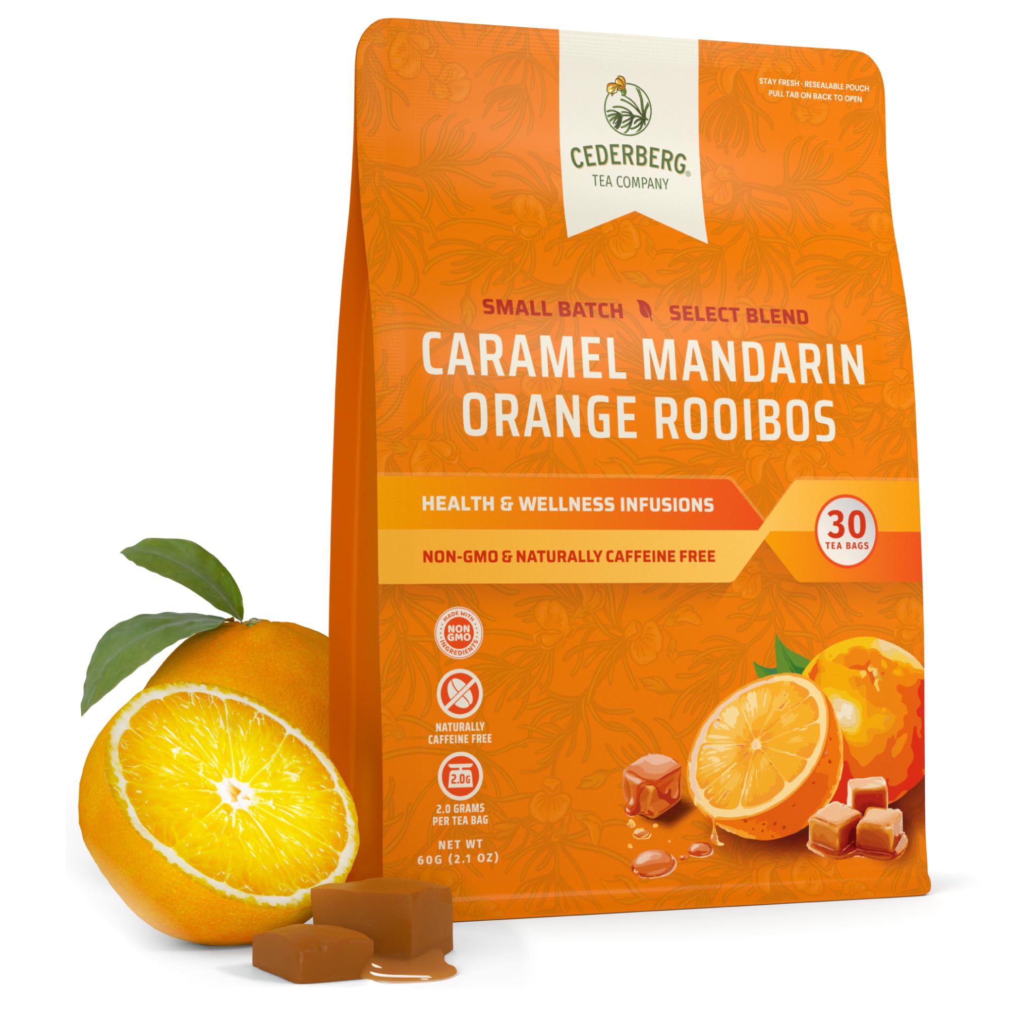 Amazon.com : Cederberg Tea Company Caramel Mandarin Orange Rooibos